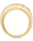 ფოტო #4 პროდუქტის Men's Diamond Channel-Set Ring (2 ct. t.w.) in 10k Gold