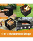 4-in-1 Multipurpose Outdoor Pizza Oven Wood Fired 2-Layer Detachable Oven