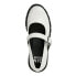 Фото #4 товара Madden NYC Lug Sole Mary Janes Shoes Women's 8.5 White Polyurethane Round Toe