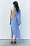 Фото #10 товара Платье асимметричного кроя с накидкой ZARA