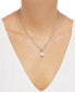 ფოტო #2 პროდუქტის Cultured Freshwater Pearl (11 x 9mm) Paperclip Link 17" Pendant Necklace