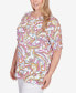 ფოტო #4 პროდუქტის Plus Size Paisley Top