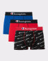 Фото #1 товара Champion Trunks Pack Moisture Wicking Lightweight Stretch 3-Pack - CHTRP1