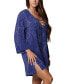 Фото #3 товара Women's Printed Lace-Up Cover-Up Tunic