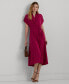 ფოტო #1 პროდუქტის Women's Belted Crepe Dress