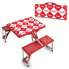 by Picnic Time Coca-Cola Checkered Picnic Table Portable Folding Table with Seats