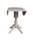 Фото #6 товара 42" Round Dual Drop Leaf Pedestal Table