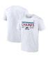 Фото #2 товара Men's White Colorado Avalanche 2022 Western Conference Champions Locker Room T-shirt