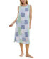 ფოტო #4 პროდუქტის Women's Printed Sleeveless Nightgown