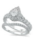 ფოტო #1 პროდუქტის Diamond Pear-Cut Halo Bridal Set (2. ct. t.w.) in 14K White, Yellow or Rose Gold