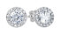 Stunning white gold earrings with zircons 239 001 00957 07