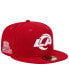 Фото #1 товара Men's Scarlet Los Angeles Rams 1990 Hawaii Pro Bowl Main Patch 59FIFTY Fitted Hat