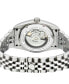 Men's West Village Swiss Automatic Silver-Tone Stainless Steel Bracelet Watch 40mm