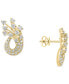 ფოტო #1 პროდუქტის EFFY® Diamond Spray Drop Earrings (1-1/3 ct. t.w.) in 14k Gold