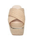 ფოტო #6 პროდუქტის H Halston Women's Braided Slip On Wedge Sandals