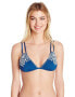 Lucky Brand 155179 Junior's Stitch in Time Triangle Bikini Top Size M