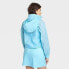 Фото #5 товара Women's Windbreaker Full Zip Jacket - All In Motion Light Blue XL