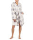 ფოტო #3 პროდუქტის Women's Plaid Plush Robe