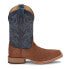 Фото #1 товара Justin Boots Fergus Medium Square Toe Cowboy Mens Blue, Brown Casual Boots BR38