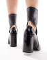 Фото #8 товара Calvin Klein Jeans leather heeled boots in black