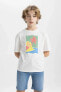 Erkek Çocuk T-shirt C4046a8/wt34 Whıte