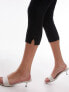 Topshop ponte 3/4 legging in black