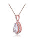 Фото #5 товара Sterling Silver with Clear Cubic Zirconia in Pear Shaped Pendant