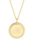 14K Gold Plated Charlie Initial Pendant
