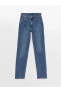 Фото #18 товара LCW Jeans Yüksek Bel Straight Fit Kadın Jean Pantolon