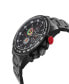 Men's Scuderia Swiss Quartz Black Stainless Steel Bracelet Watch 45mm