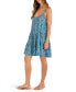 ფოტო #3 პროდუქტის Juniors' Tribal Geo Tiered Mini Dress