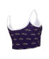 ფოტო #3 პროდუქტის Women's Purple Baltimore Ravens Gauge Lounge Bralette