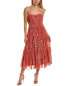 Фото #1 товара Amur Mariana Midi Dress Women's Red 00