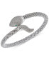 ფოტო #2 პროდუქტის Diamond Snake Bracelet in Sterling Silver (1/4 ct. t.w.)
