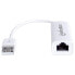 Фото #5 товара Manhattan USB 2.0 Fast Ethernet Adapter - 10/100 Mbps Fast Ethernet - Hi-Speed USB 2.0 - USB 2.0 - RJ-45 - Male connector / Female connector - White