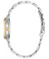ფოტო #2 პროდუქტის Eco-Drive Women's Corso Diamond-Accent Two-Tone Stainless Steel Bracelet Watch 29mm