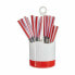 Cutlery Set Red Stainless steel (8 Units)