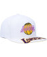 Men's White Los Angeles Lakers Hardwood Classics Swingman Pop Snapback Hat