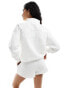 Six Stories Bride half zip sweatshirt in ivory