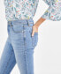 Фото #4 товара Petite Curvy Mid-Rise Skinny Jeans, Created for Macy's