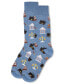 ფოტო #3 პროდუქტის Men's Law and Order Heathered Rayon from Bamboo Novelty Crew Socks