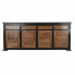 Sideboard DKD Home Decor Black Natural Acacia