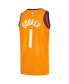 Фото #3 товара Men's Devin Booker Orange Phoenix Suns Swingman jersey Player Jersey - Statement Edition