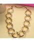 ფოტო #2 პროდუქტის Women's Gold Metallic Chain-link Necklace