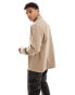 Фото #6 товара Only & Sons linen mix overshirt in beige