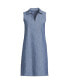 ფოტო #1 პროდუქტის Plus Size Sleeveless Cotton Poplin Dress