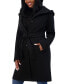 ფოტო #3 პროდუქტის Women's Belted Hooded Wrap Coat, Created for Macy's