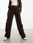 Фото #8 товара Cotton:On utility wide leg pants in brown