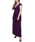 ფოტო #3 პროდუქტის Ruched Empire-Waist Maxi Dress