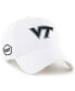 ფოტო #1 პროდუქტის Men's White Virginia Tech Hokies OHT Military-Inspired Appreciation Clean Up Adjustable Hat